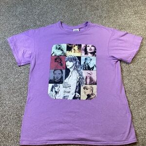 Taylor Swift Eras Tour Lavender Graphic T-shirt